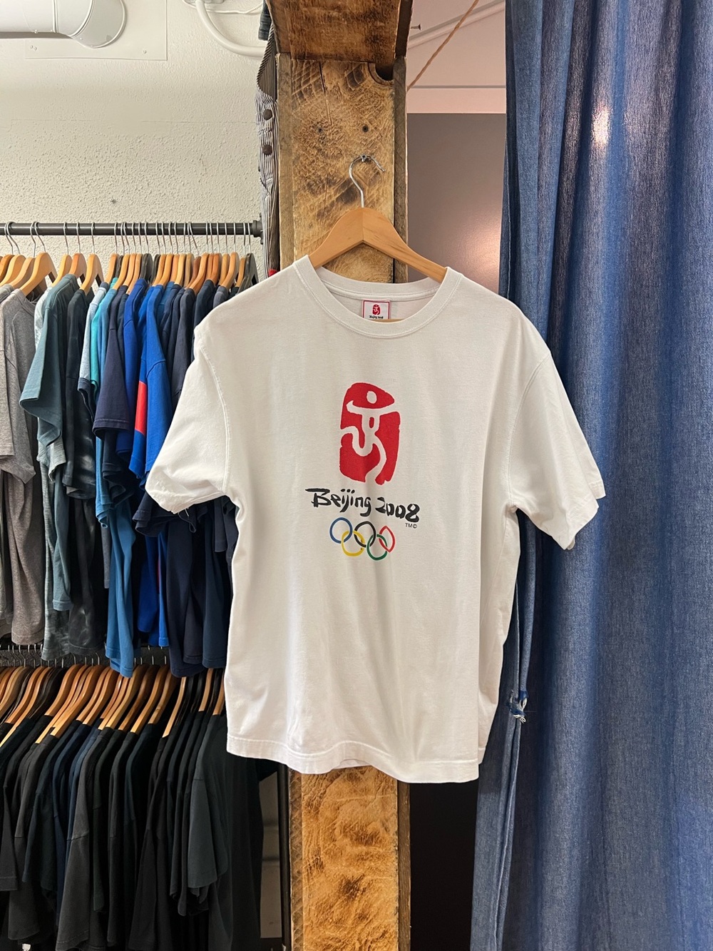 Vintage Beijing 2008 White Olympic Graphic T‑Shirt